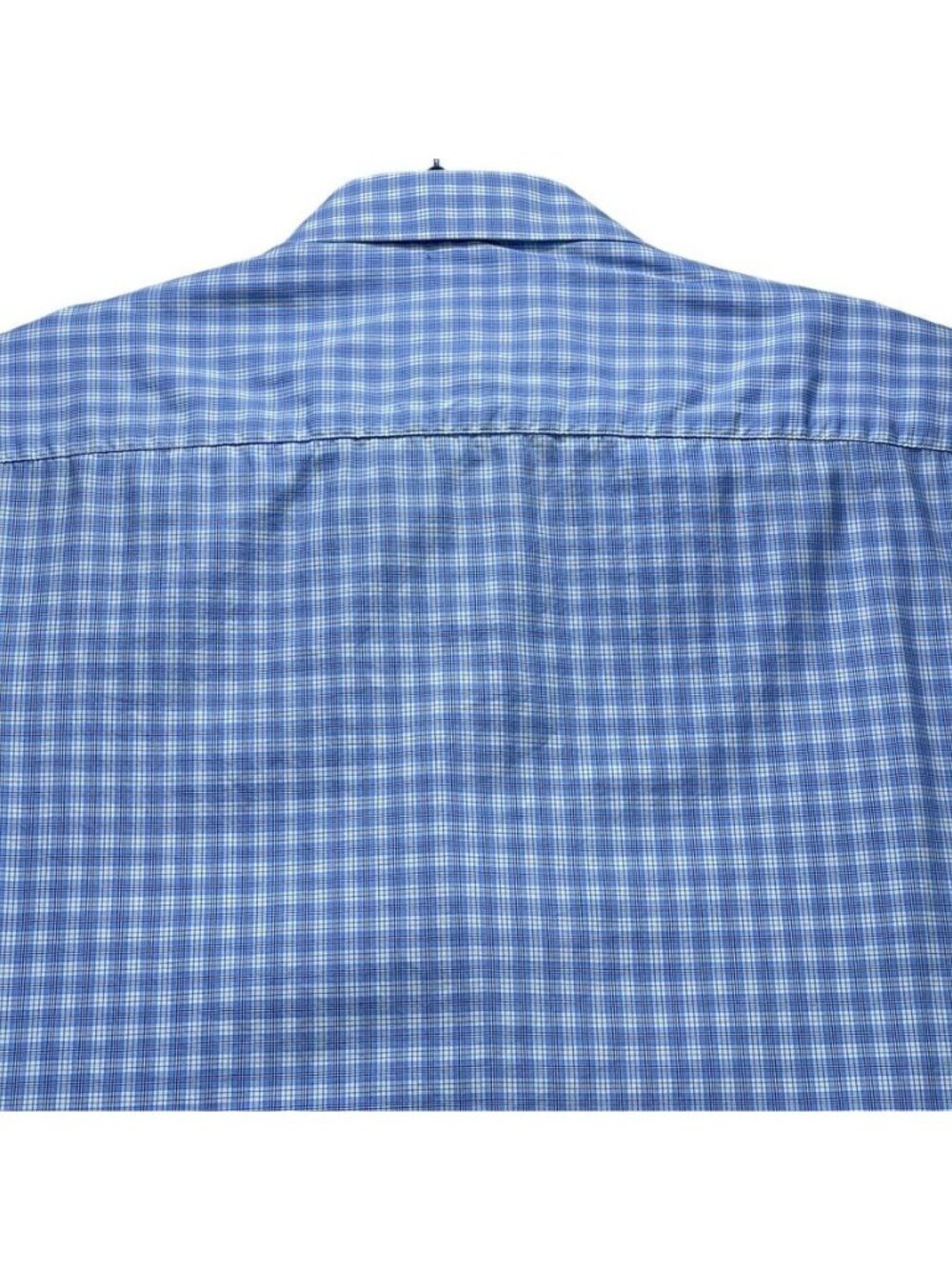 Bugatchi Mens Blue Check Long Sleeve Button-Up Shirt 100% Cotton Size L - Picture 9 of 13